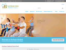 Tablet Screenshot of norburnmedical.com